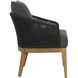 Capri Natural / Gracebay Grey Outdoor Lounge Chair